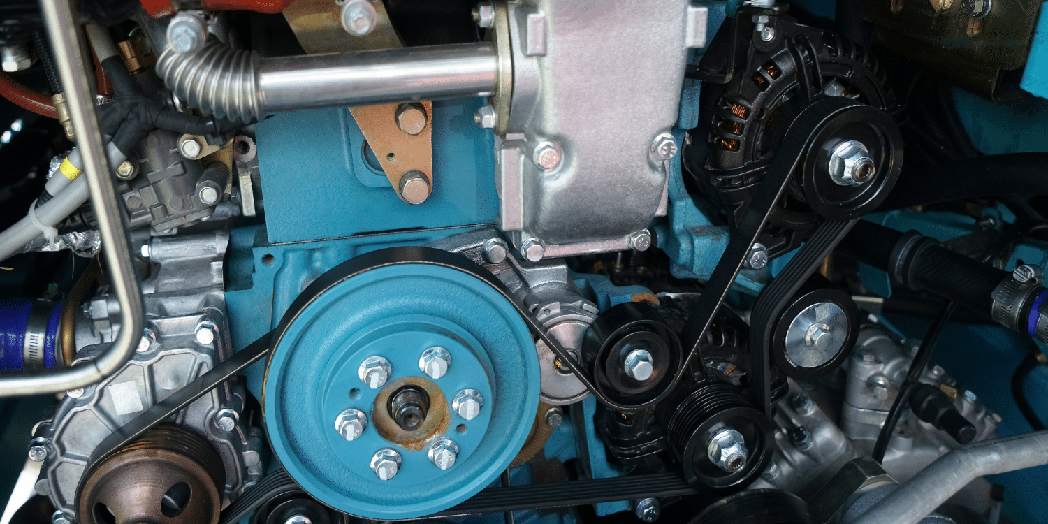 Close up of Bus Engine - Troubleshooting Common Alternator Problems