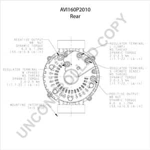 AVI160P2010 - 12VOLT 170AMP LEECE-NEVILLE ALTERNATOR PAD AVI160P2010 - 12VOLT 170AMP LEECE-NEVILLE ALTERNATOR PAD