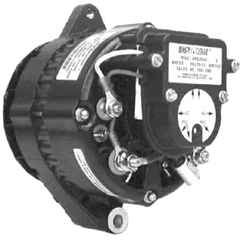 110-487 - 12VOLT 65AMP PRESTOLITE ALTERNATOR, SPOOL MOUNT