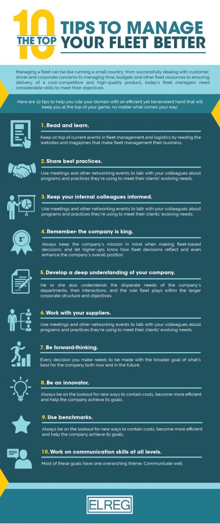 Tips on being a better fleet manager (infographic)
